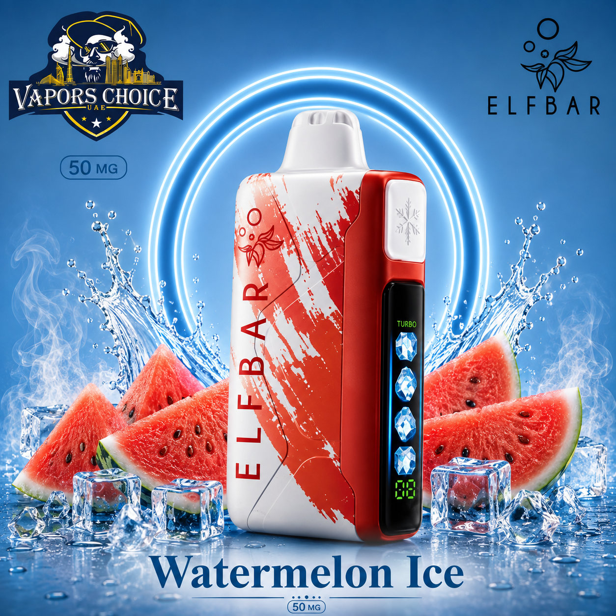 ELF BAR Ice King  30000 _ 30,000 Puffs – Disposable Vape & Watermelon Ice  & UAE & Dubai & Abu Dhabi 