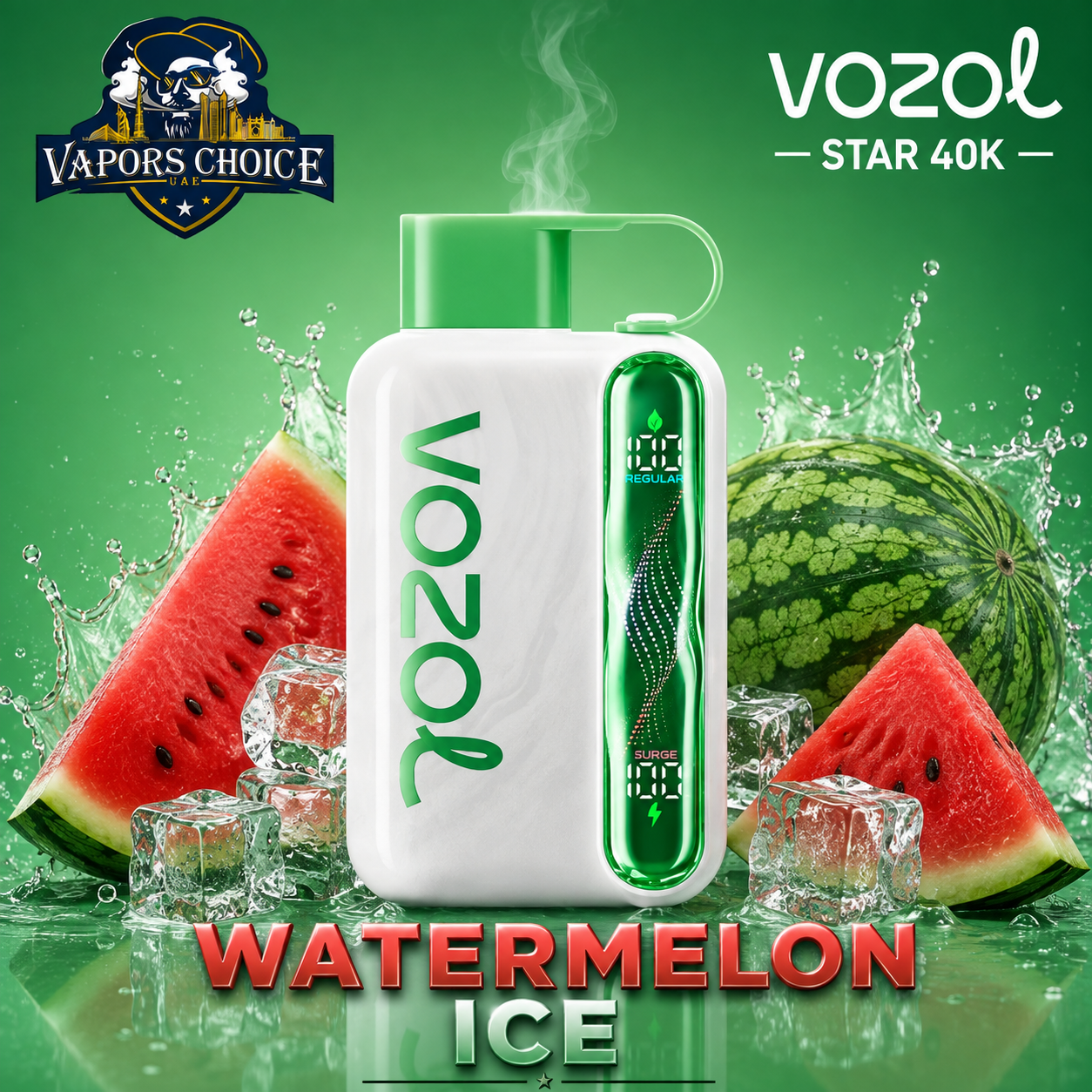 VOZOL STAR 40K Disposable Vape -Dual Power Mode & Watermelon Ice & UAE & Dubai