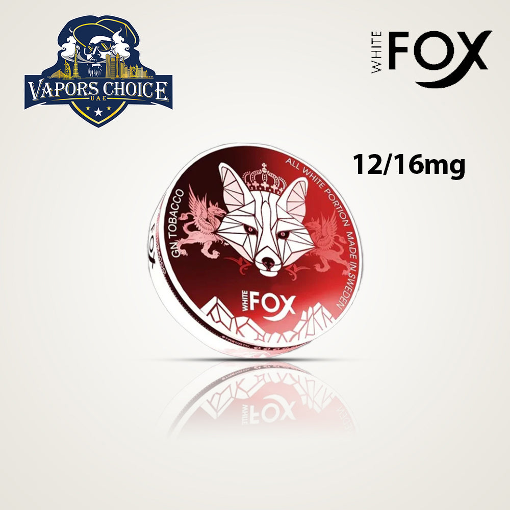 White Fox Nicotine Pouches GN TOBACCO FULL CHARGE UAE Fujairah