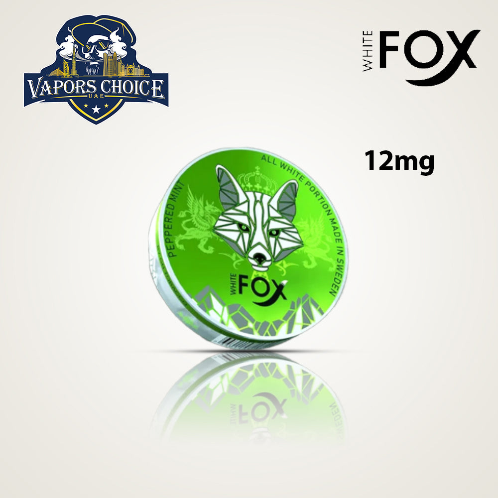White Fox Nicotine Pouches Peppered Mint UAE Ajman