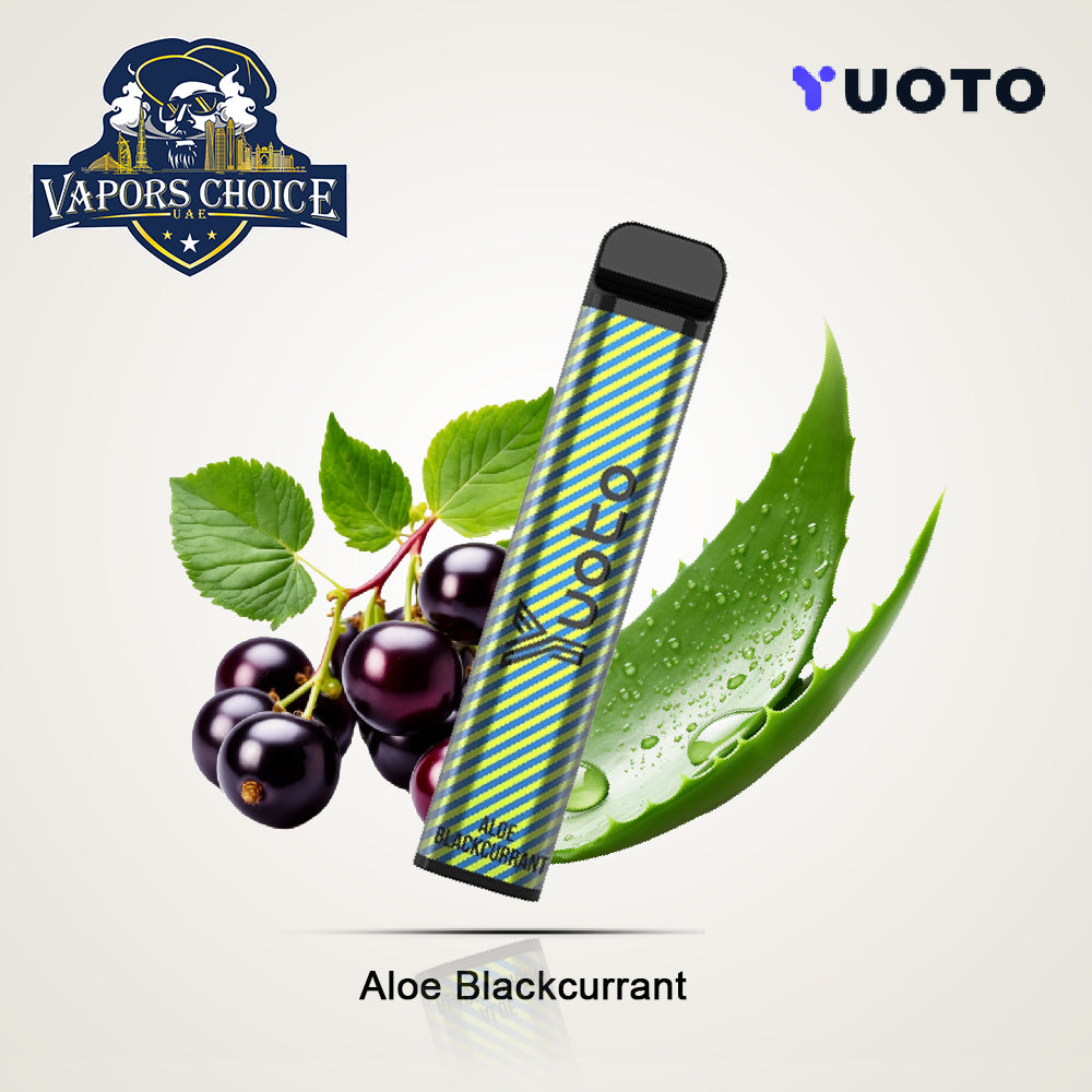 YUOTO XXL 2500 Puffs Disposable Vape (50mg) Aloe Blackcurrant UAE Abu Dhabi
