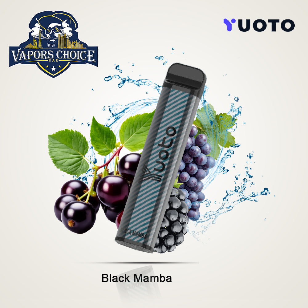 YUOTO XXL 2500 Puffs Disposable Vape (50mg) Black Mamba UAE Ajman