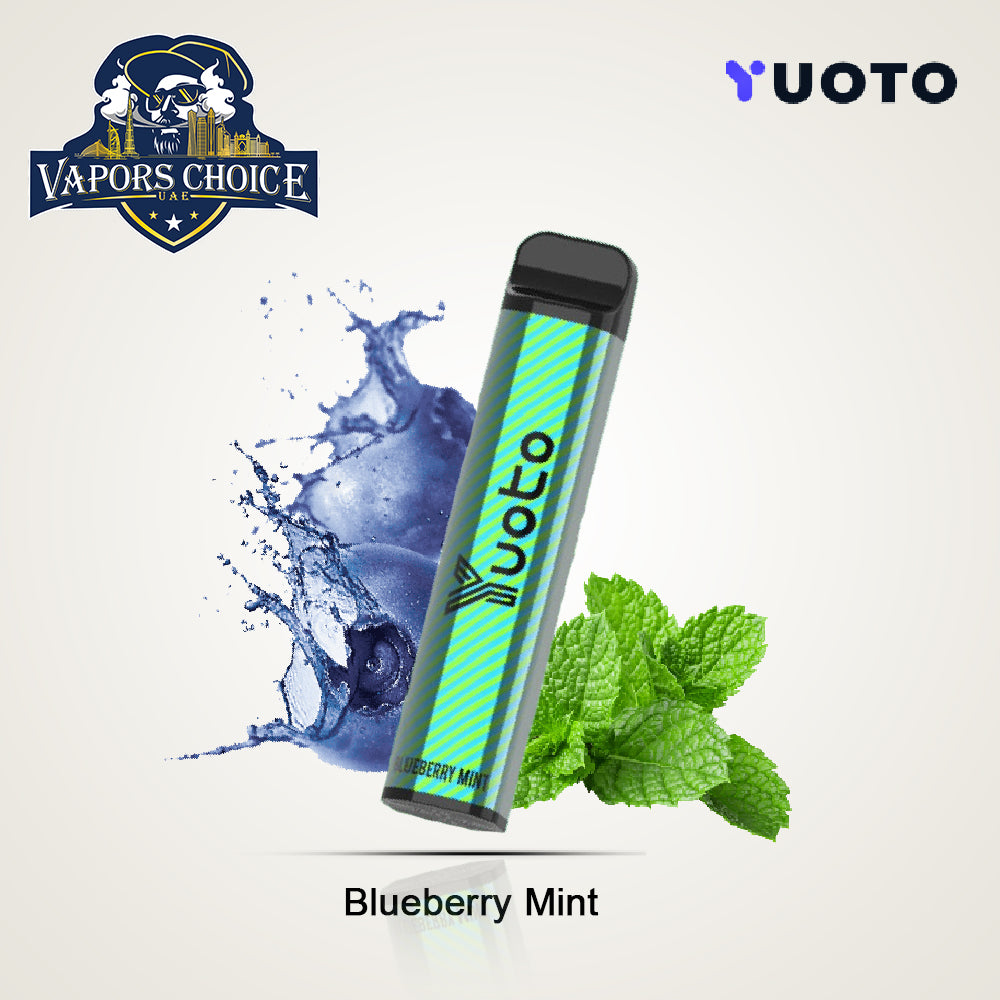 YUOTO XXL 2500 Puffs Disposable Vape (50mg) Blueberry Mint UAE Ras Al-Khaimah 
