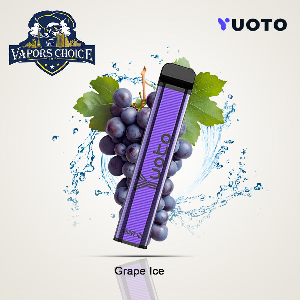 YUOTO XXL 2500 Puffs Disposable Vape (50mg) Grape Ice UAE Abu Dhabi & Ajman