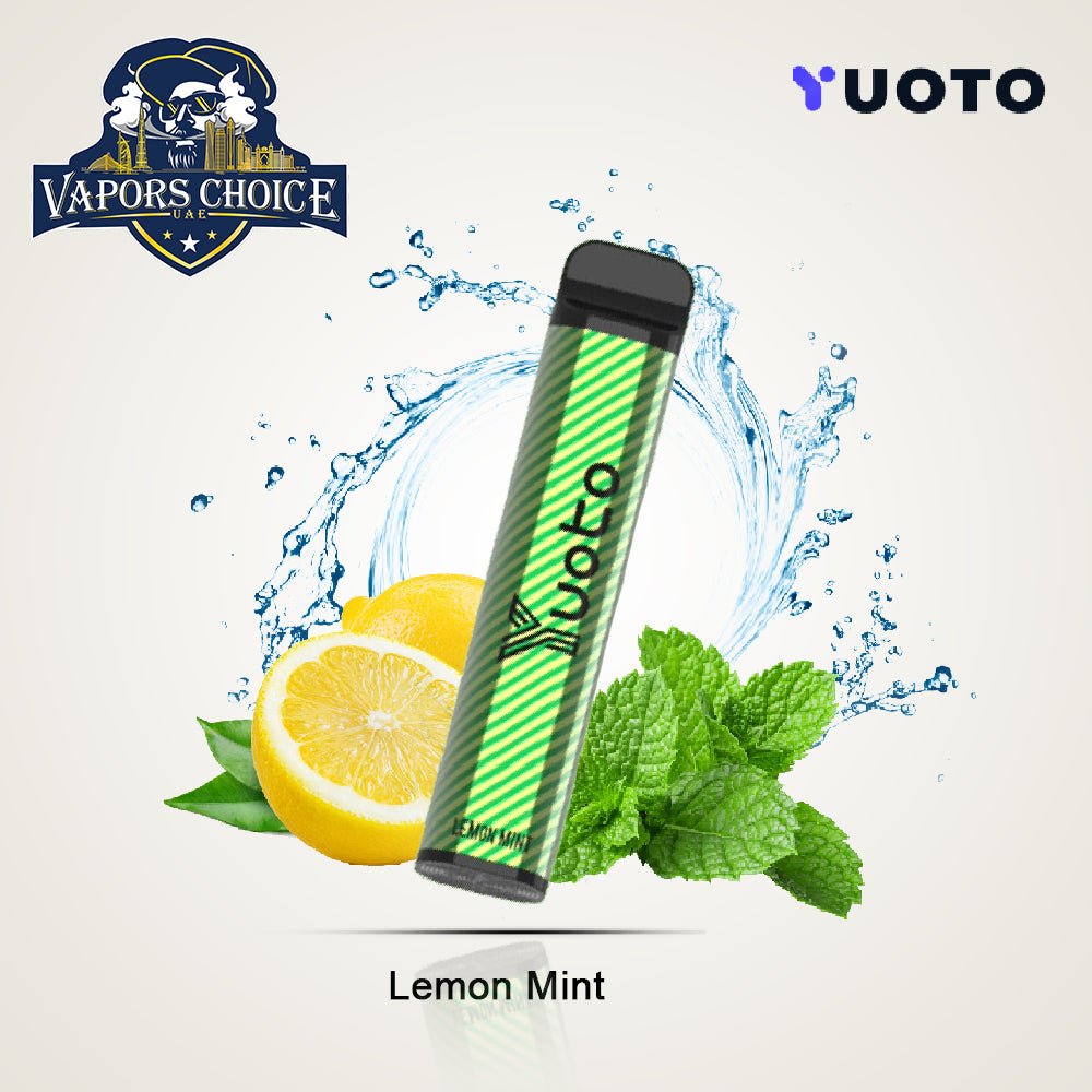 YUOTO XXL 2500 Puffs Disposable Vape (50mg) Lemon Mint UAE Dubai & Ajman