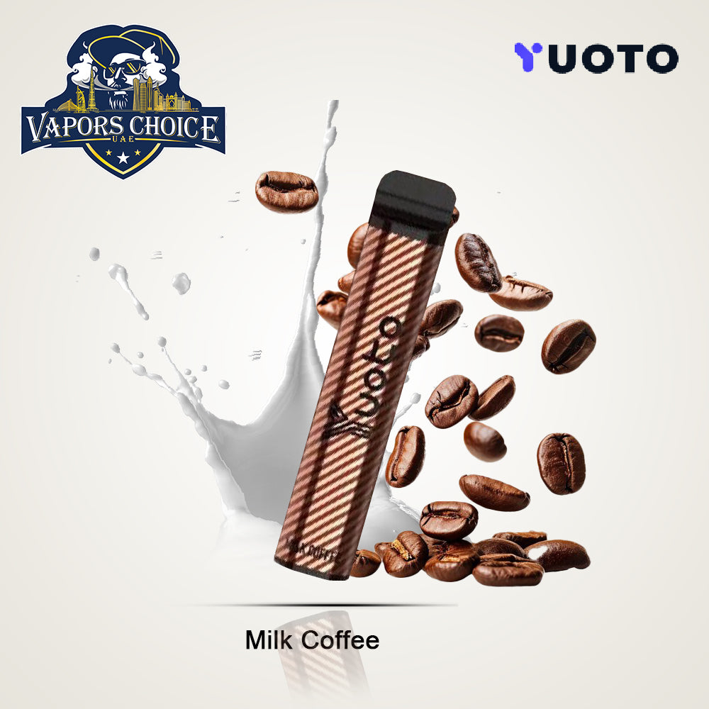 YUOTO XXL 2500 Puffs Disposable Vape (50mg) Milk Coffee UAE Ajman & Al Sharjah