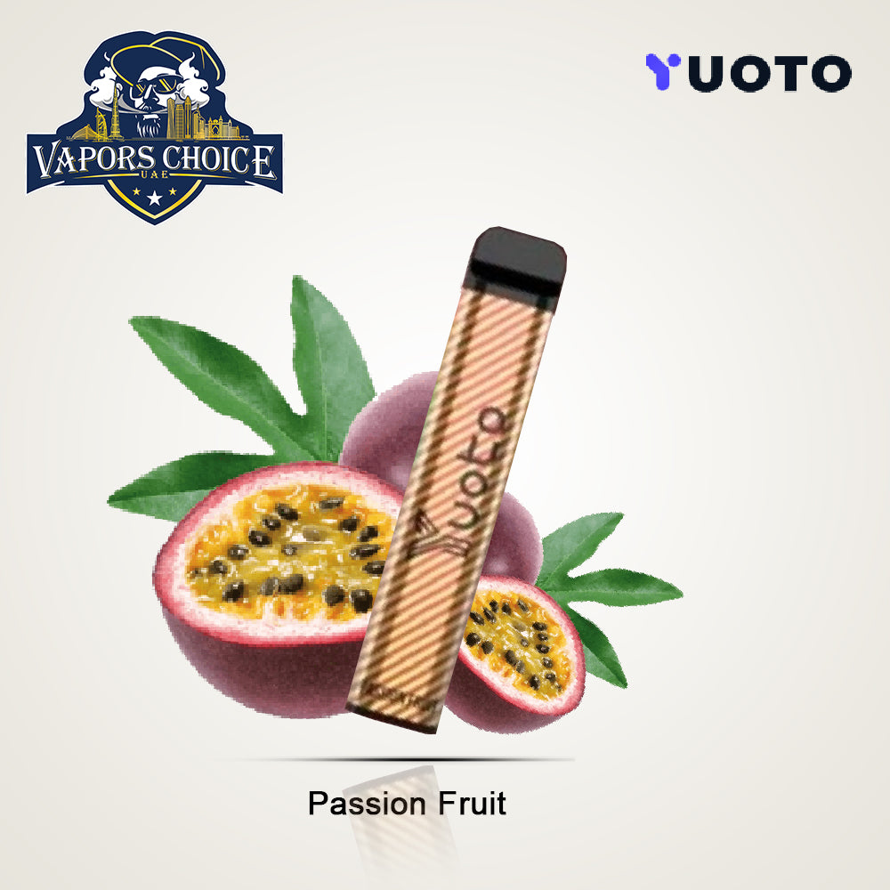 YUOTO XXL 2500 Puffs Disposable Vape (50mg) Passion Fruit UAE Ajman & Abu Dhabi