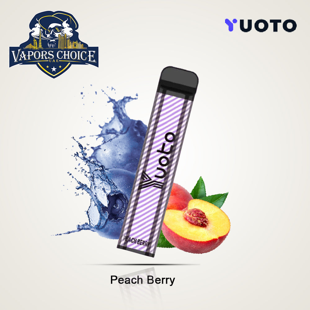 YUOTO XXL 2500 Puffs Disposable Vape (50mg) Peach Berry UAE Ras Al-Khaimah & Ajman  