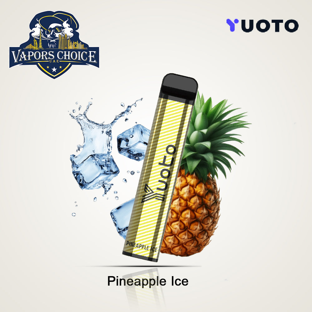 YUOTO XXL 2500 Puffs Disposable Vape (50mg) Pineapple Ice UAE Ras Al-Khaimah & Al Ain 