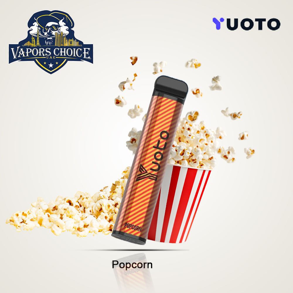 YUOTO XXL 2500 Puffs Disposable Vape (50mg) Popcorn UAE Al Sharjah & Dubai