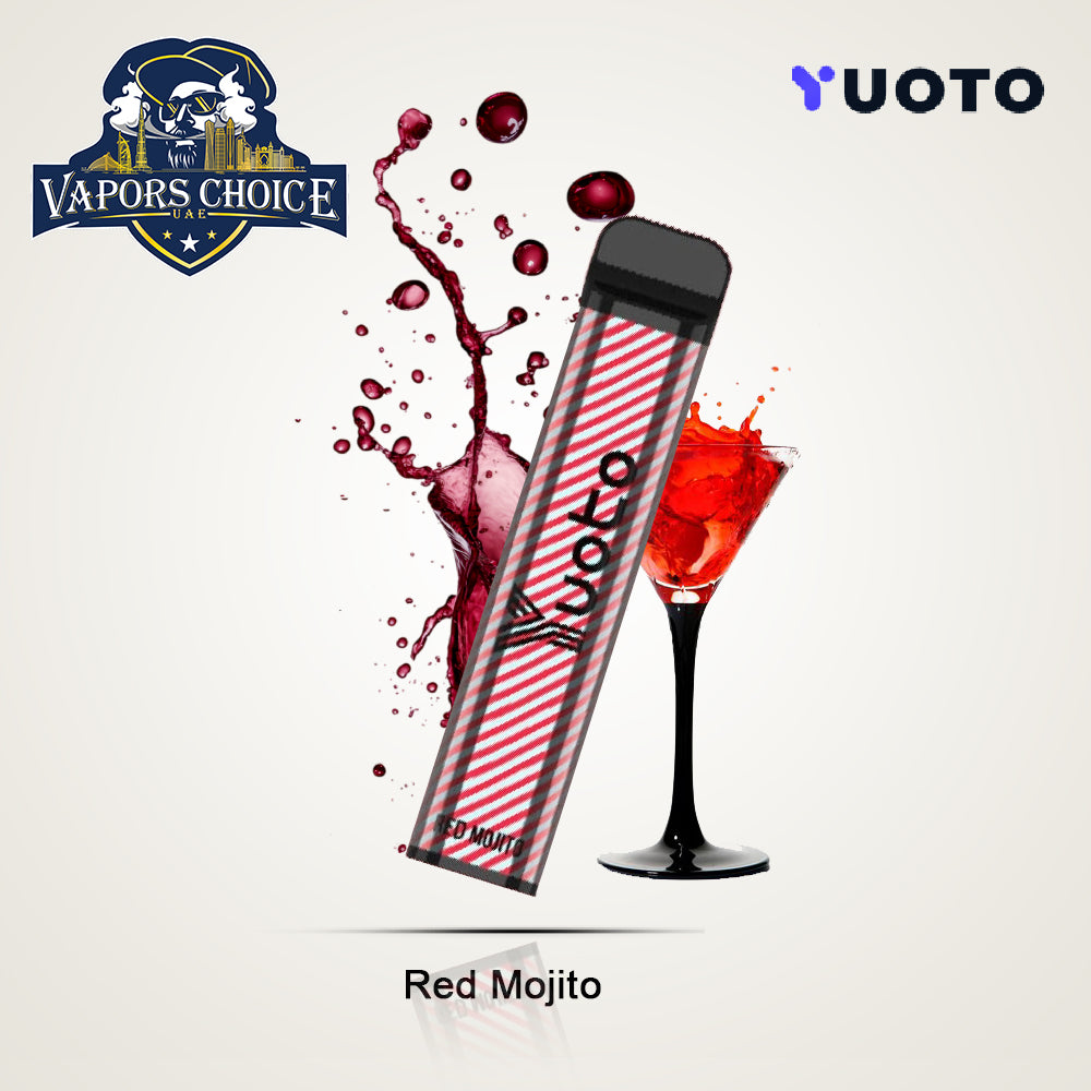 YUOTO XXL 2500 Puffs Disposable Vape (50mg) Red Mojito UAE Al Sharjah & Abu Dhabi