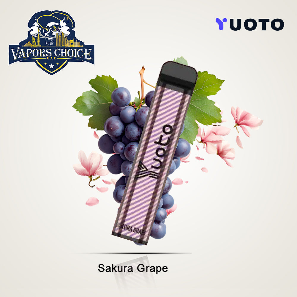 YUOTO XXL 2500 Puffs Disposable Vape (50mg) Sakura Grape UAE Al Sharjah & Ajman