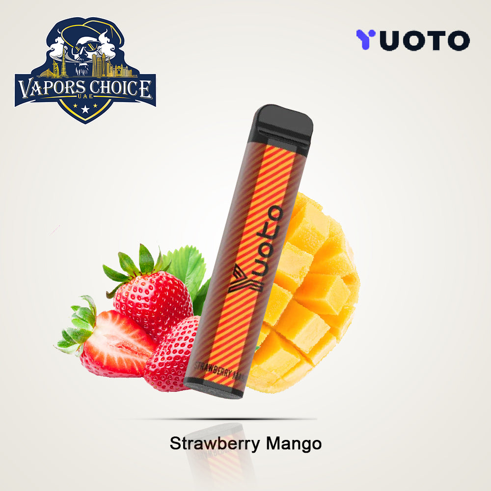 YUOTO XXL 2500 Puffs Disposable Vape (50mg) Strawberry Mango UAE Abu Dhabi 