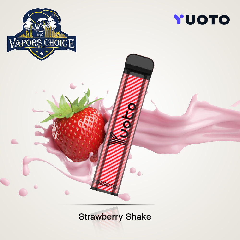 YUOTO XXL 2500 Puffs Disposable Vape (50mg) Strawberry Shake UAE Dubai