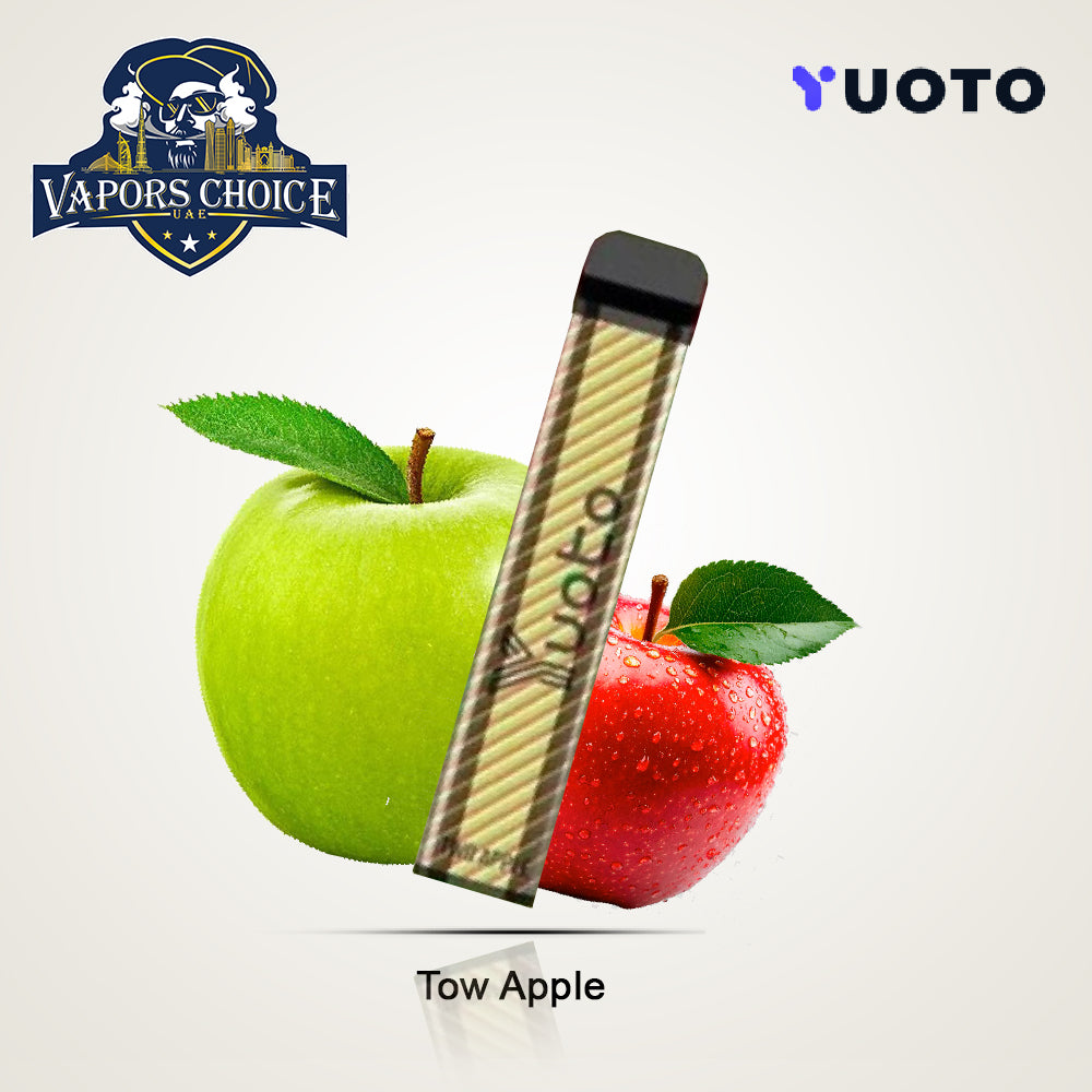 YUOTO XXL 2500 Puffs Disposable Vape (50mg) Tow Apple UAE Ras Al-Khaimah 