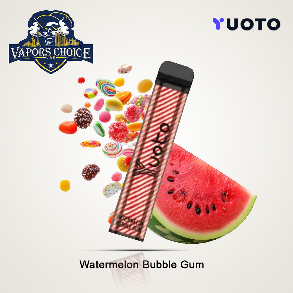 YUOTO XXL 2500 Puffs Disposable Vape (50mg) Watermelon Bubble Gum UAE Al Ain