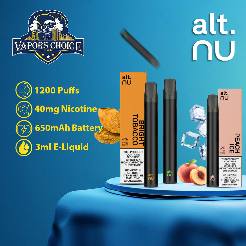 alt. NU (40mg) 1200 PUFFS DISPOSABLE VAPE V2.0 UAE Abu Dhabi