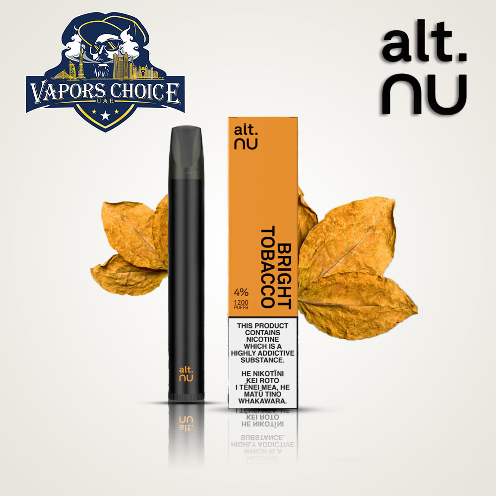 alt. NU (40mg) 1200 PUFFS DISPOSABLE VAPE V2.0 Bright Tobacco UAE Al Ain