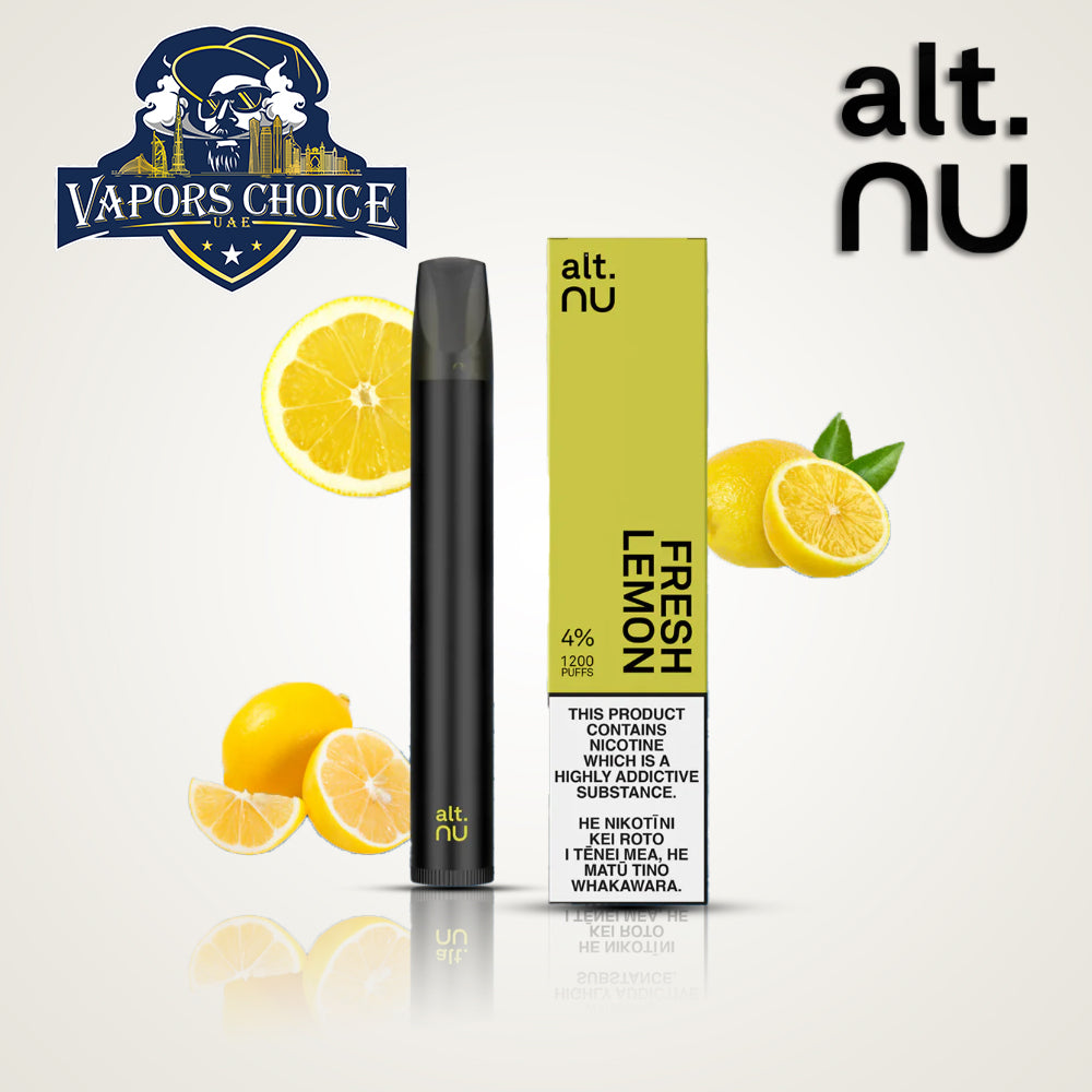 alt. NU (40mg) 1200 PUFFS DISPOSABLE VAPE V2.0 Fresh Lemon UAE Umm Al Quwain