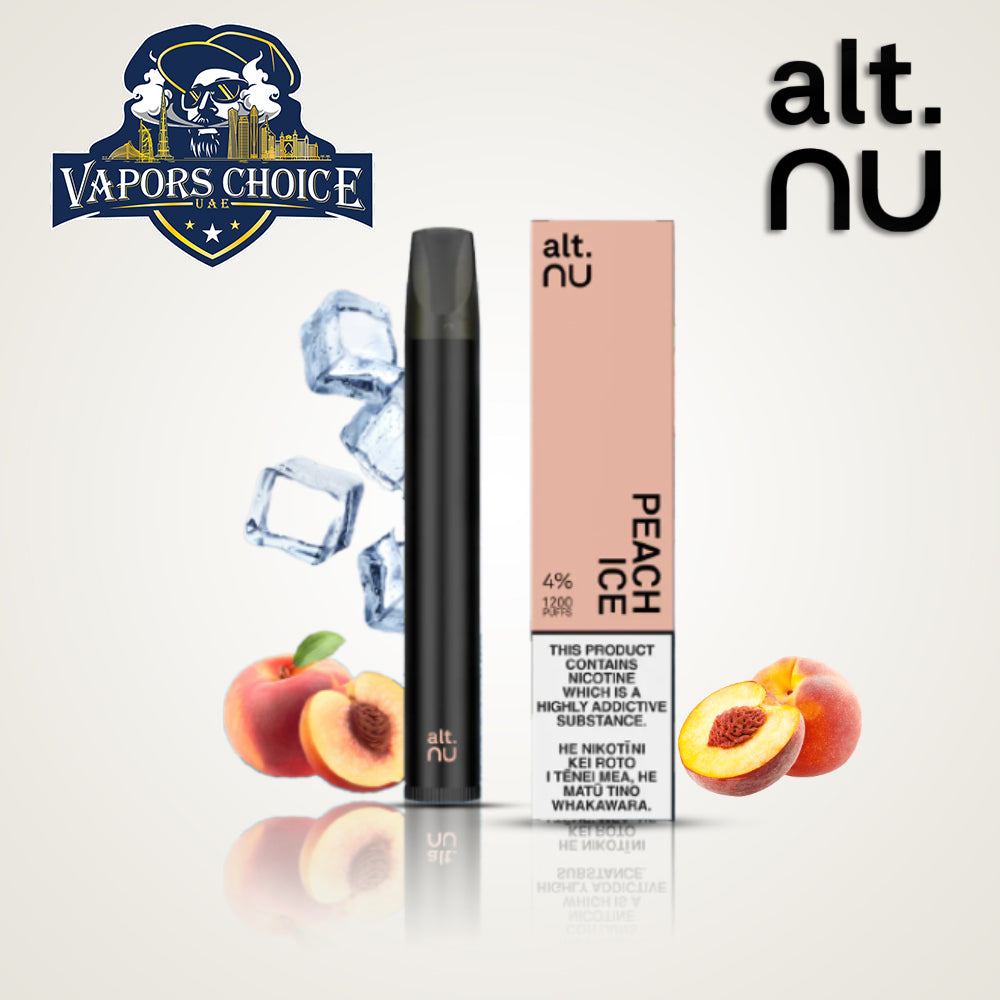 alt. NU (40mg) 1200 PUFFS DISPOSABLE VAPE V2.0 Peach Ice UAE Sharjah