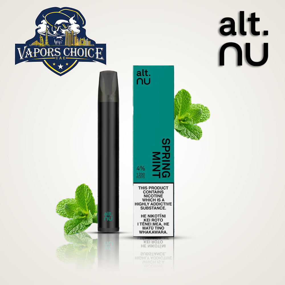 alt. NU (40mg) 1200 PUFFS DISPOSABLE VAPE V2.0 Spring Mint UAE Fujairah