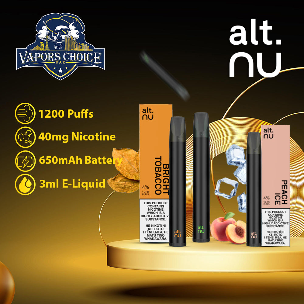 alt. NU (40mg) 1200 PUFFS DISPOSABLE VAPE V2.0 UAE Abu Dhabi