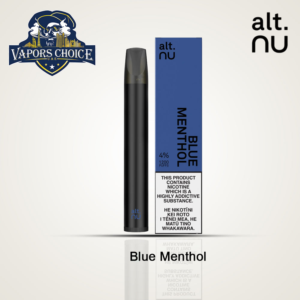 alt. NU (40mg)-1200 PUFFS DISPOSABLE VAPE-V2.0Blue Menthol UAE Abu Dhabi