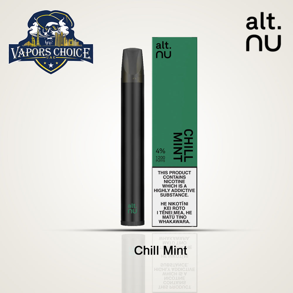 alt. NU (40mg)-1200 PUFFS DISPOSABLE VAPE-V2.0 Chill Mint UAE Abu Dhabi