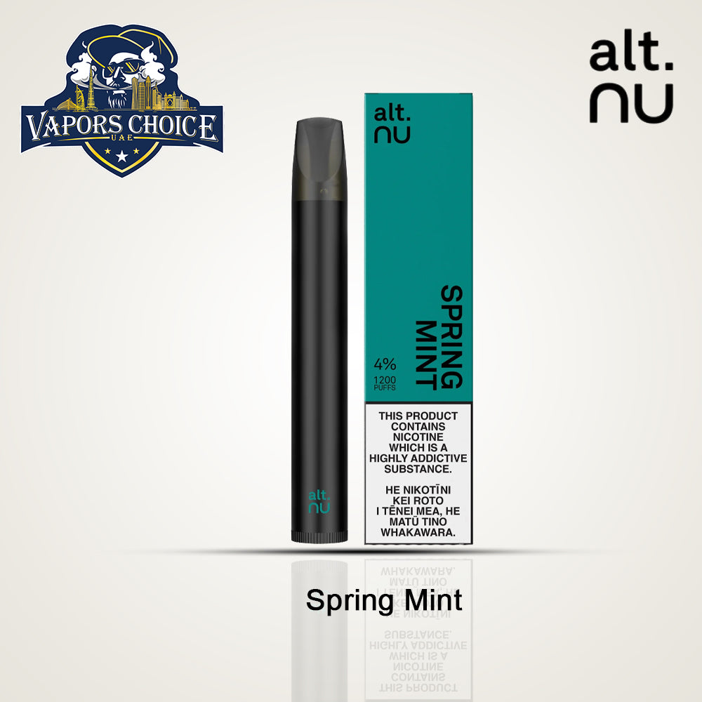 alt. NU (40mg)-1200 PUFFS DISPOSABLE VAPE-V2.0 Spring Mint UAE Abu Dhabi