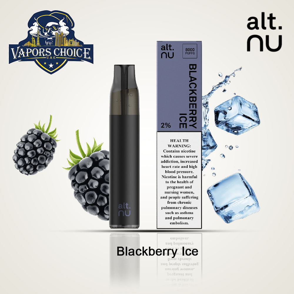 alt. NU 7 8000 Puffs 20mg Disposable Vape Blackberry Ice UAE Abu Dhabi