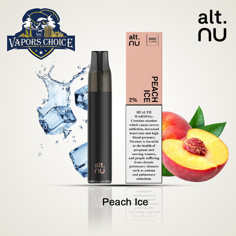 alt. NU 7 8000 Puffs 20mg Disposable Vape Peach Ice UAE Ras Al-Khaimah
