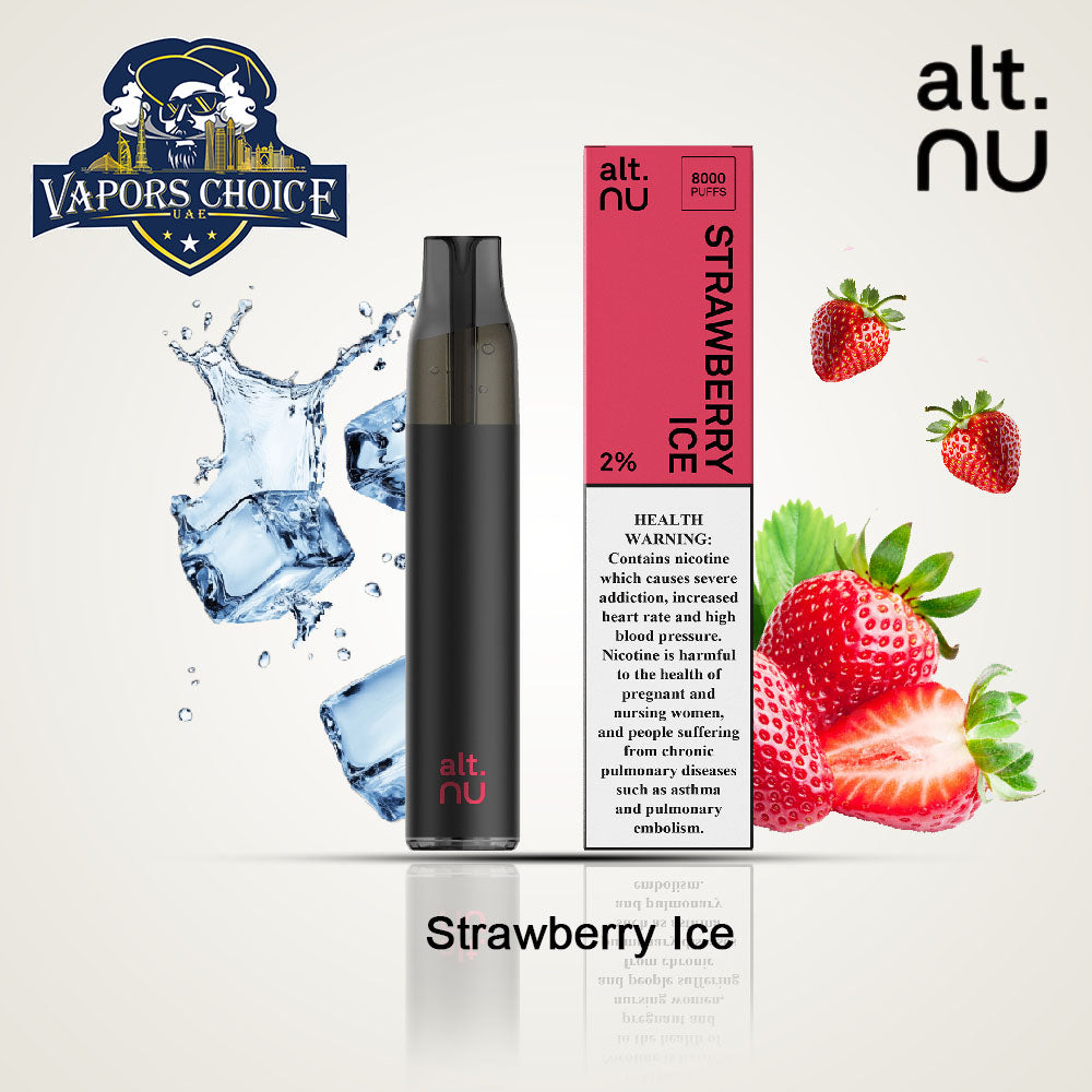 alt. NU 7 8000 Puffs 20mg Disposable Vape Strawberry Ice UAE Abu Dhabi & Al Ain